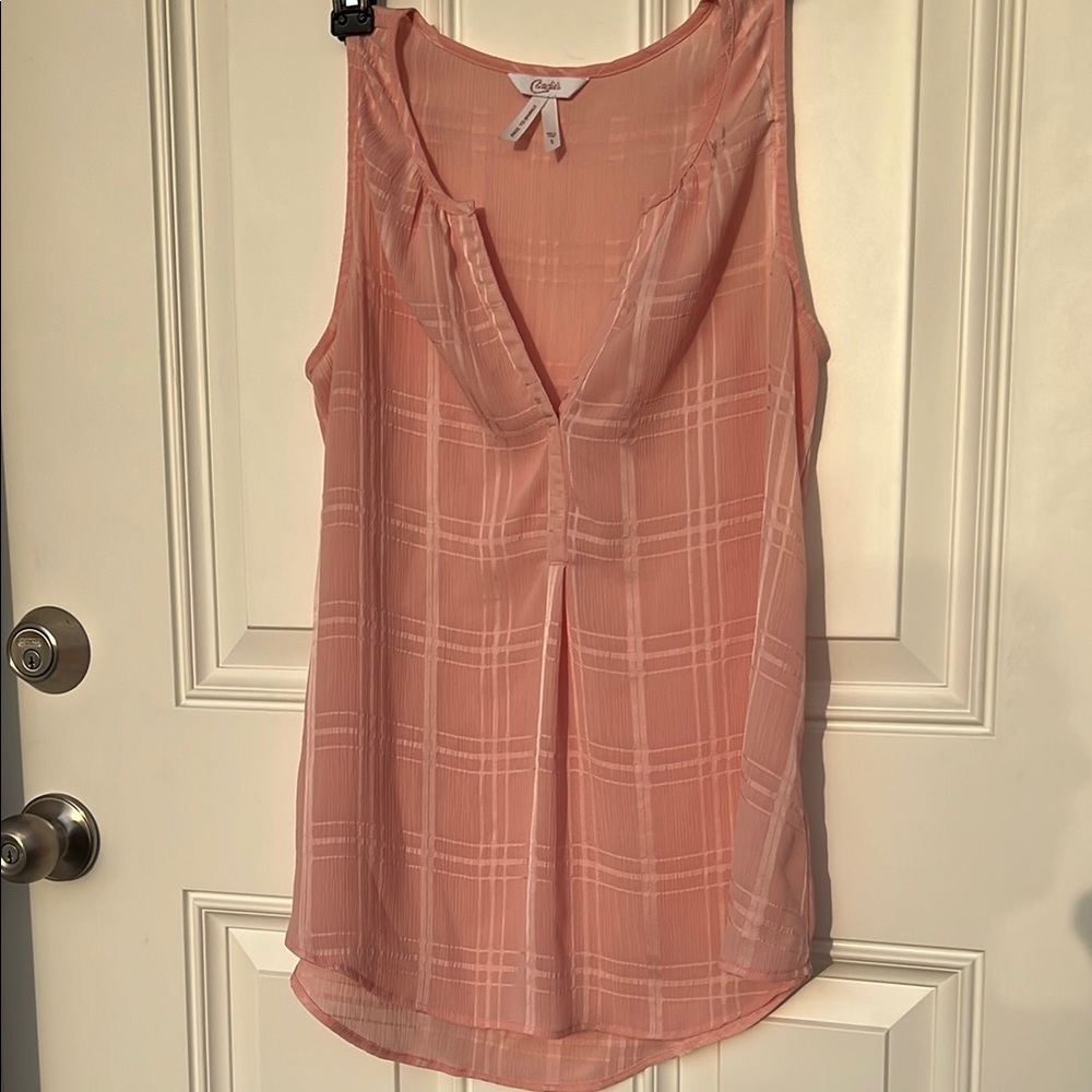 Chaps Pink Sleeveless Women's Top